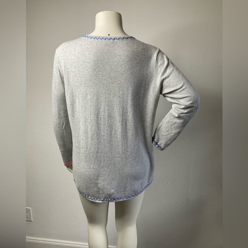 Lisa Todd Butterfly Sweater sz 1X Cotton Cashmere Blend - Picture 4 of 9
